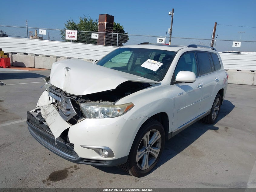 Vin: 5tdyk3eh0bs040527, lot: 45657398, toyota highlander limited v6 20112