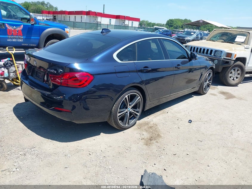 Vin: wba4j3c50kbl05123, lot: 45657428, bmw 430i gran coupe xdrive 20194