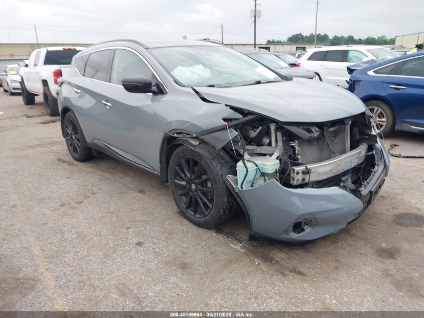Vin: 5n1az2bs6nc126742, lot: 45657627, nissan murano sv intelligent awd 2022 img_1