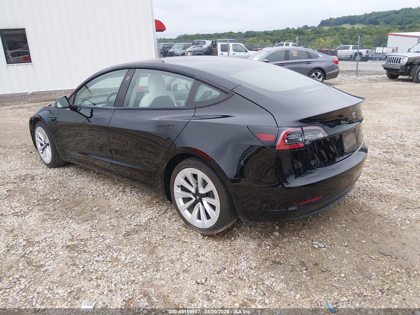 Vin: 5yj3e1eb5mf860398, lot: 45657661, tesla model 3 long range 20213