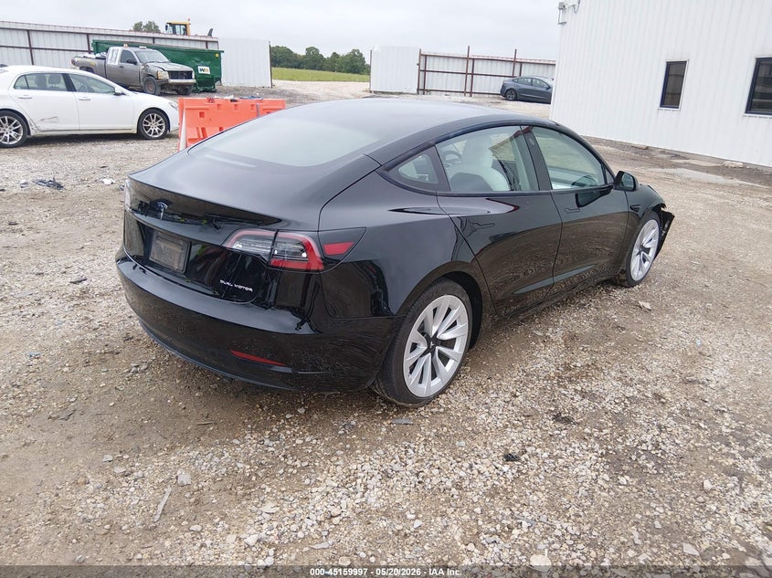Vin: 5yj3e1eb5mf860398, lot: 45657661, tesla model 3 long range 20214