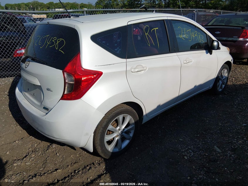 Vin: 3n1ce2cp1el363293, lot: 45657709, nissan versa note sv 20144