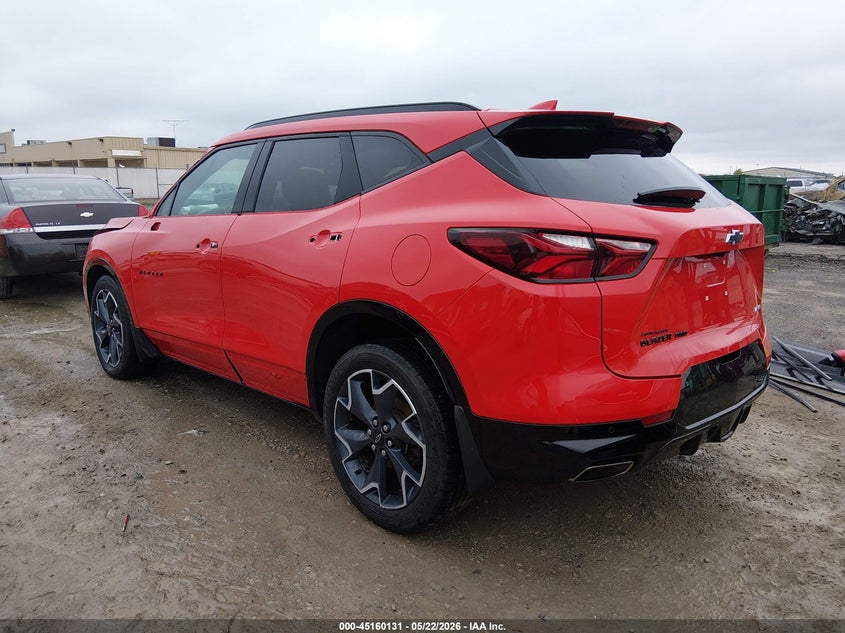 Vin: 3gnkbkrs1ms520362, lot: 45657795, chevrolet blazer awd rs 20213