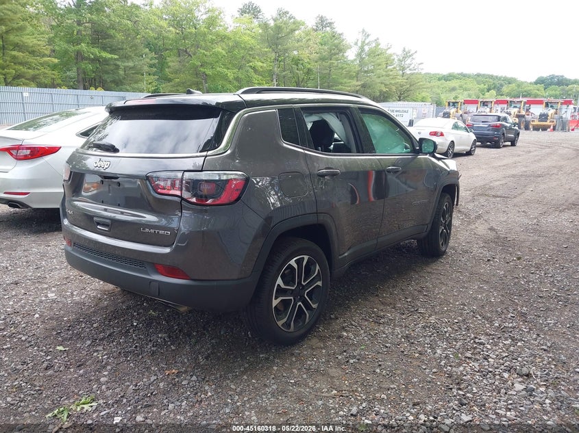 Vin: 3c4njdcb1nt212861, lot: 45657982, jeep compass limited 4x4 20224