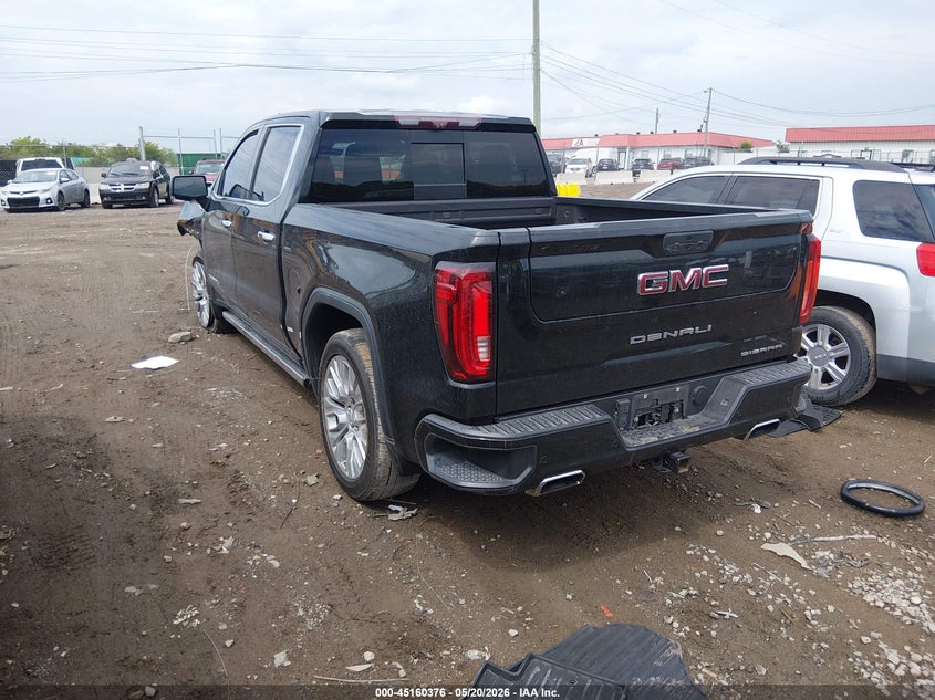 Vin: 3gtu9fel7mg124734, lot: 45658040, gmc sierra 1500 4wd  short box denali 20213