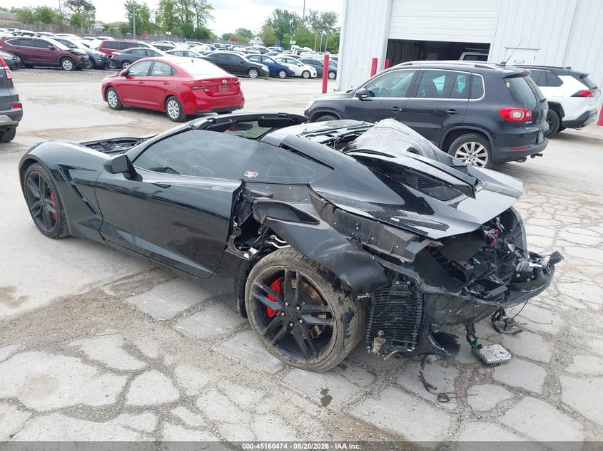 Vin: 1g1yh2d70h5101187, lot: 45658138, chevrolet corvette stingray z51 20173