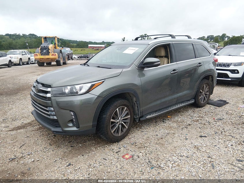 Vin: 5tdkzrfh9ks298242, lot: 45658348, toyota highlander xle 20192