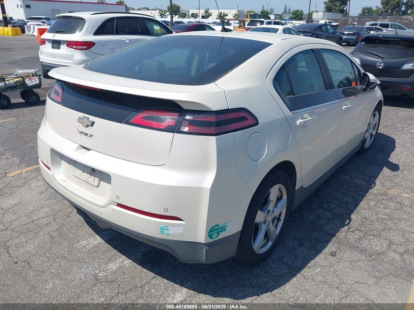 Vin: 1g1rf6e47eu151575, lot: 45658350, chevrolet volt 20144