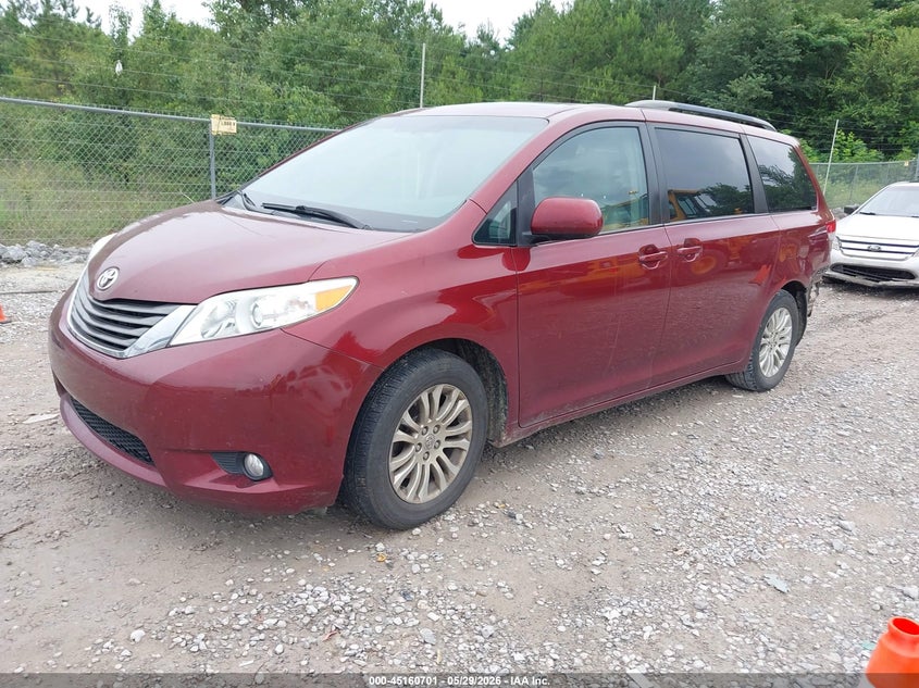 Vin: 5tdyk3dc4es497397, lot: 45658366, toyota sienna xle v6 8 passenger 20142