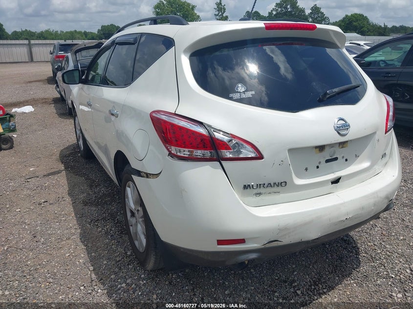 Vin: jn8az1mu3cw119275, lot: 45658390, nissan murano sl 20123