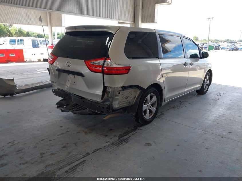 Vin: 5tdzk3dc5gs734941, lot: 45658433, toyota sienna l 7 passenger 20164