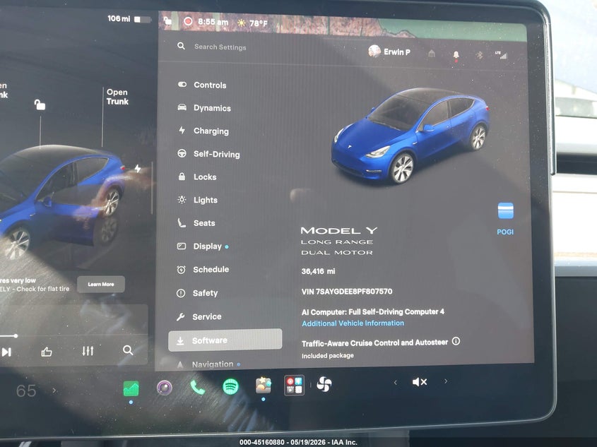 2023 TESLA MODEL Y auction photo 7