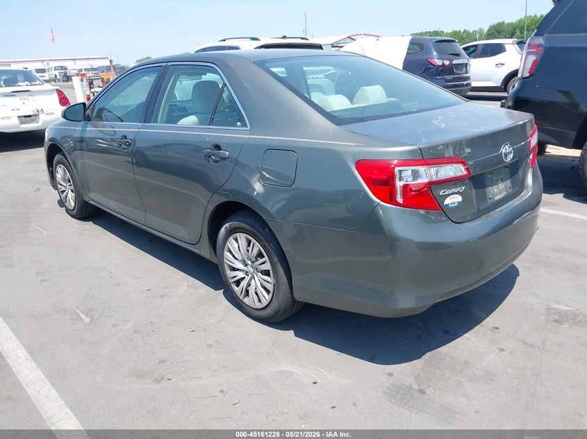 2012 TOYOTA CAMRY SEDAN 2.5L I-4 DOHC, VVT, 173HP