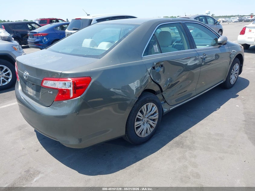 2012 TOYOTA CAMRY SEDAN 2.5L I-4 DOHC, VVT, 173HP