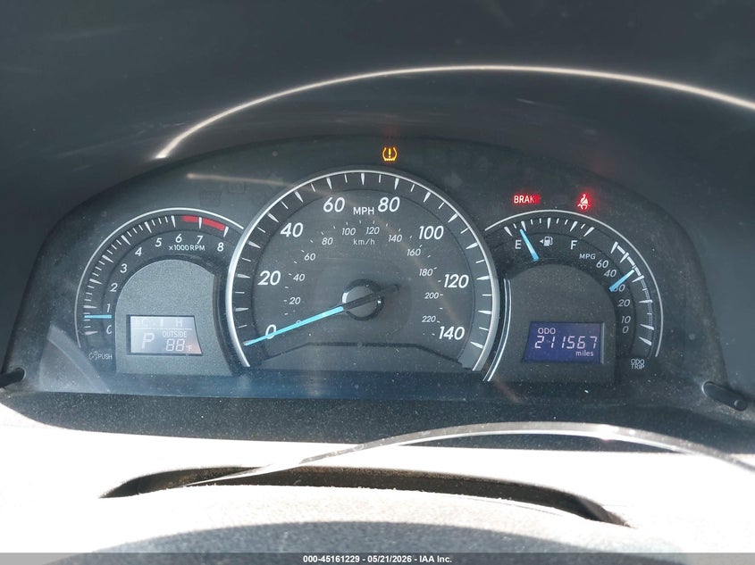 2012 TOYOTA CAMRY SEDAN 2.5L I-4 DOHC, VVT, 173HP