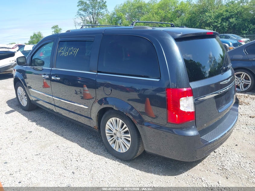 Vin: 2c4rc1gg2dr737445, lot: 45658905, chrysler town & country limited 20133