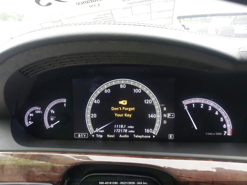 2011 Mercedes-Benz S 550 4Matic VIN: WDDNG8GBXBA373654 Lot: 45161395