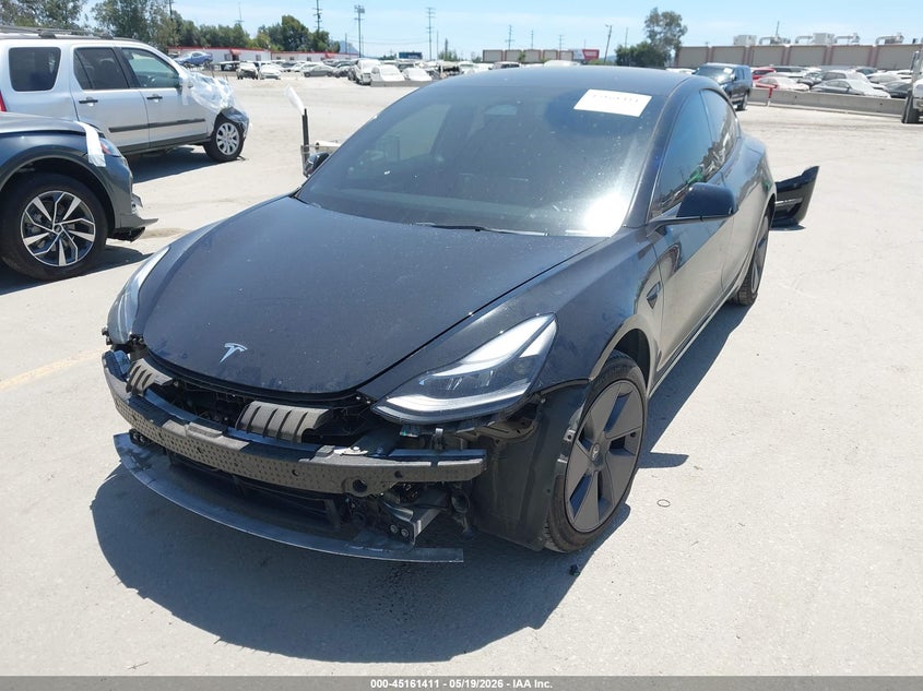 Vin: 5yj3e1eaxpf573053, lot: 45659075, tesla model 3 rear-wheel drive 20232