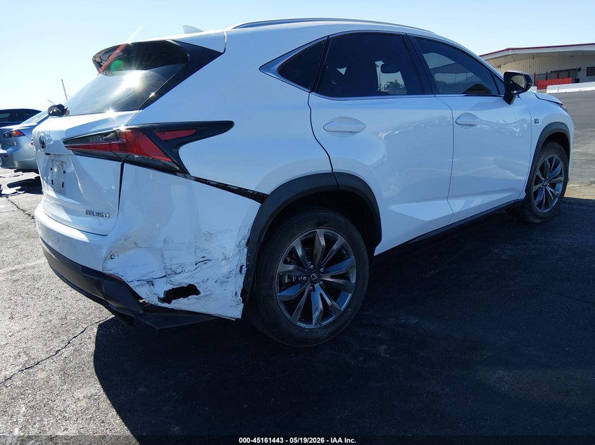Vin: jtjyarbz4j2114750, lot: 45659107, lexus nx 300 f sport 20184