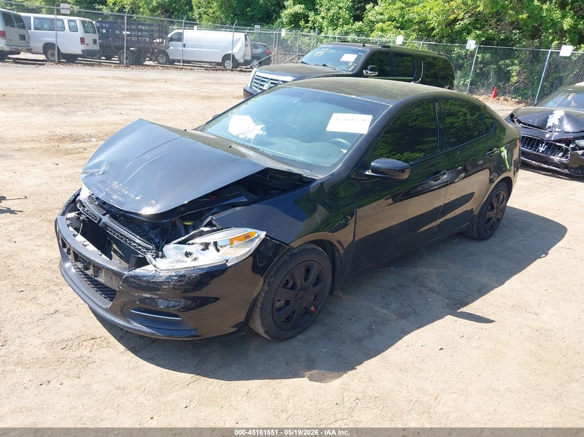 Vin: 1c3cdfaaxgd517342, lot: 45659215, dodge dart se 20162