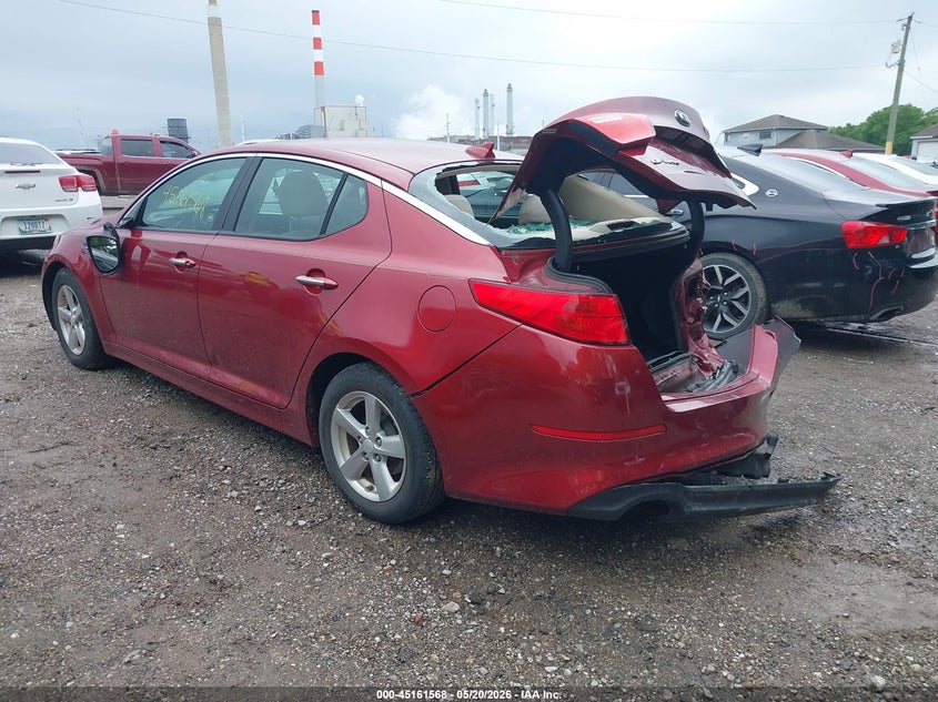 Vin: 5xxgm4a77eg343982, lot: 45659232, kia optima lx 20143