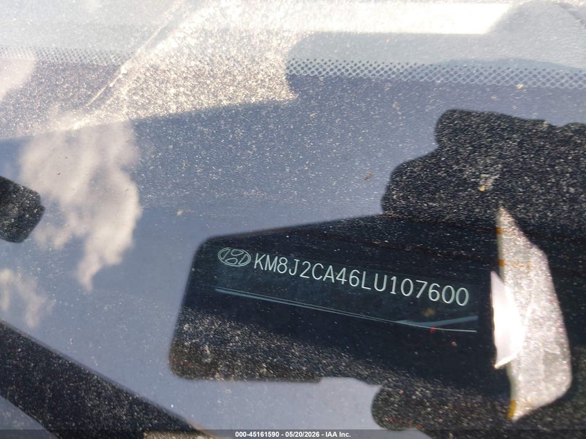 VIN KM8J2CA46LU107600 2020 HYUNDAI TUCSON SE