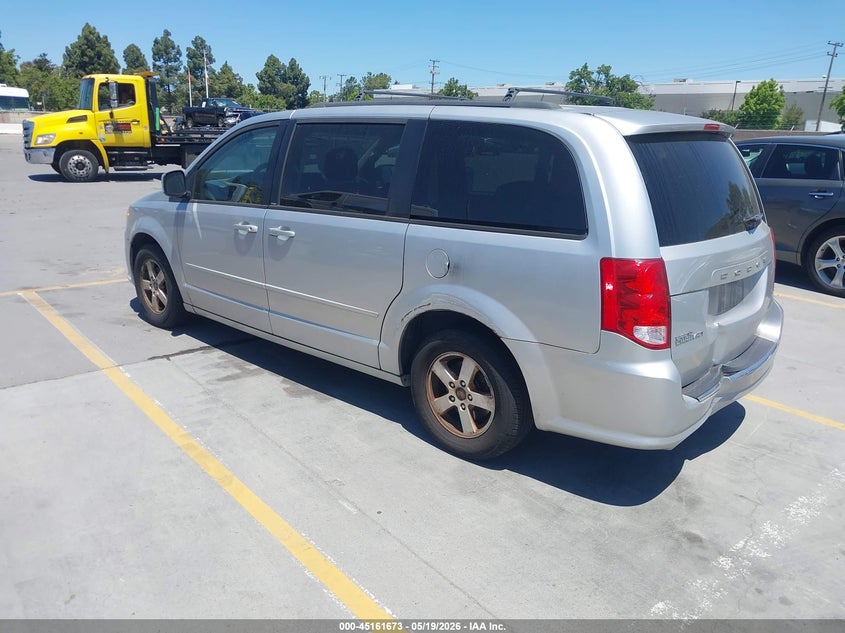 2012 Dodge Caravan 3.6 Grand Sxt grey Lot 111045161673 Vin 2C4RDGCG3CR166228