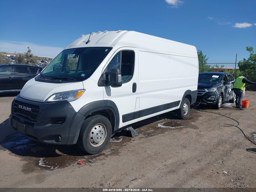 Vin: 3c6lrvdgxpe601254, lot: 45659354, ram promaster 2500 high roof 159 wb 20232