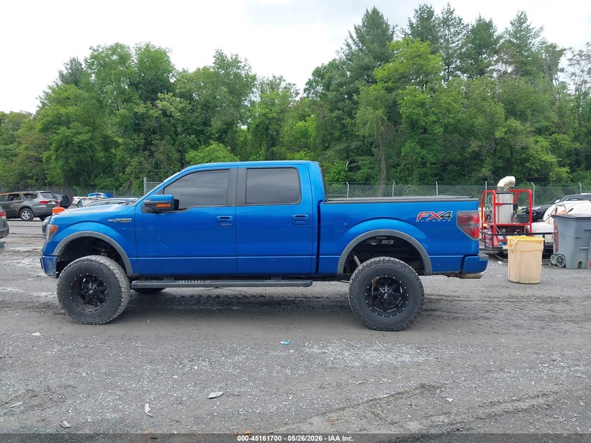 2012 Ford F-150 5.0 Fx4 Blue Lot 111045161700 Vin 1FTFW1EF1CFC32278