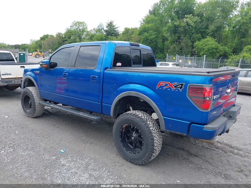 2012 Ford F-150 5.0 Fx4 Blue Lot 111045161700 Vin 1FTFW1EF1CFC32278