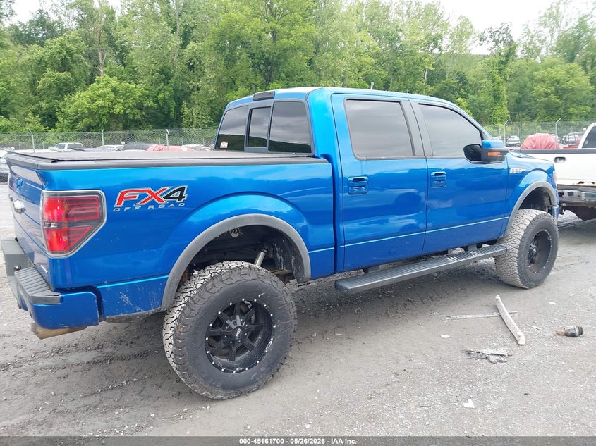 2012 Ford F-150 5.0 Fx4 Blue Lot 111045161700 Vin 1FTFW1EF1CFC32278