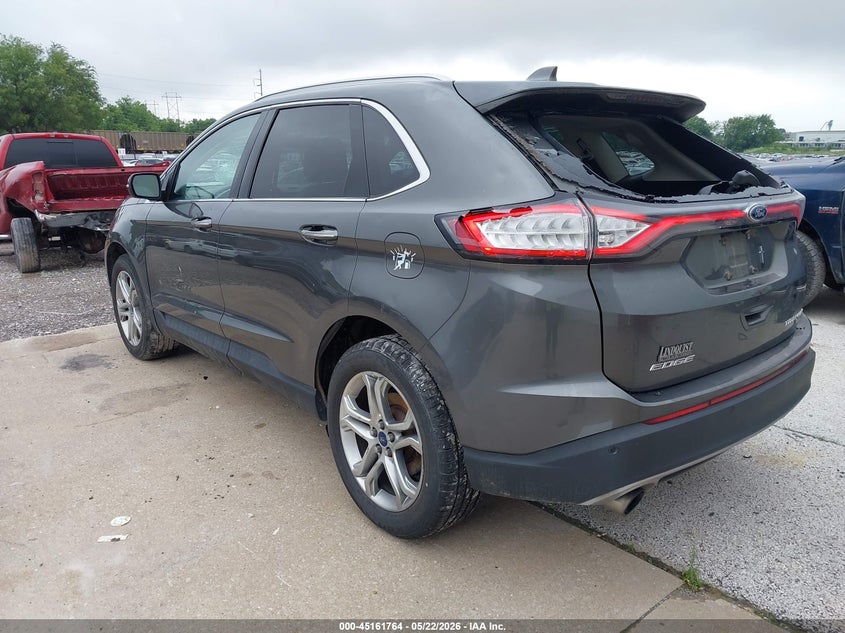 Vin: 2fmpk4k97gbb43785, lot: 45659429, ford edge titanium 20163