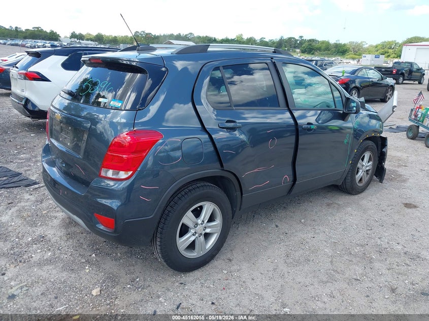 VIN KL7CJLSM7NB532205 2022 CHEVROLET TRAX FWD LT