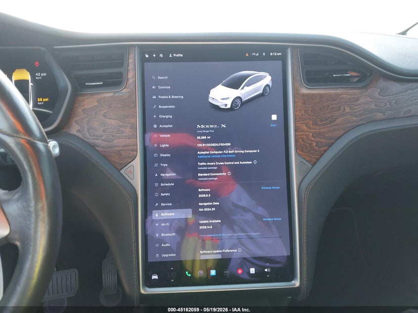 2020 Tesla Model X Long Range Dual Motor All-Wheel Drive/Long Range Plus Dual Motor All-Wheel Drive VIN: 5YJXCDE2XLF304255 Lot: 45162059