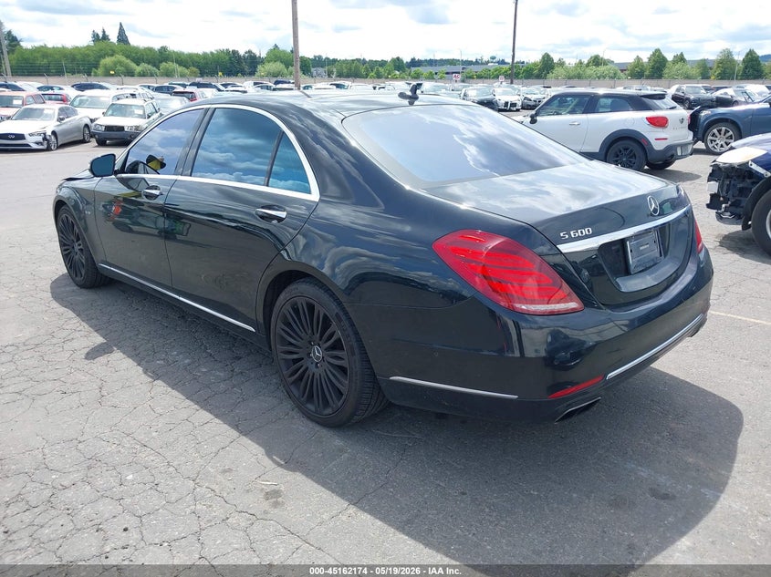 Vin: wddug7gb2fa078561, lot: 45659839, mercedes-benz s 600 20153