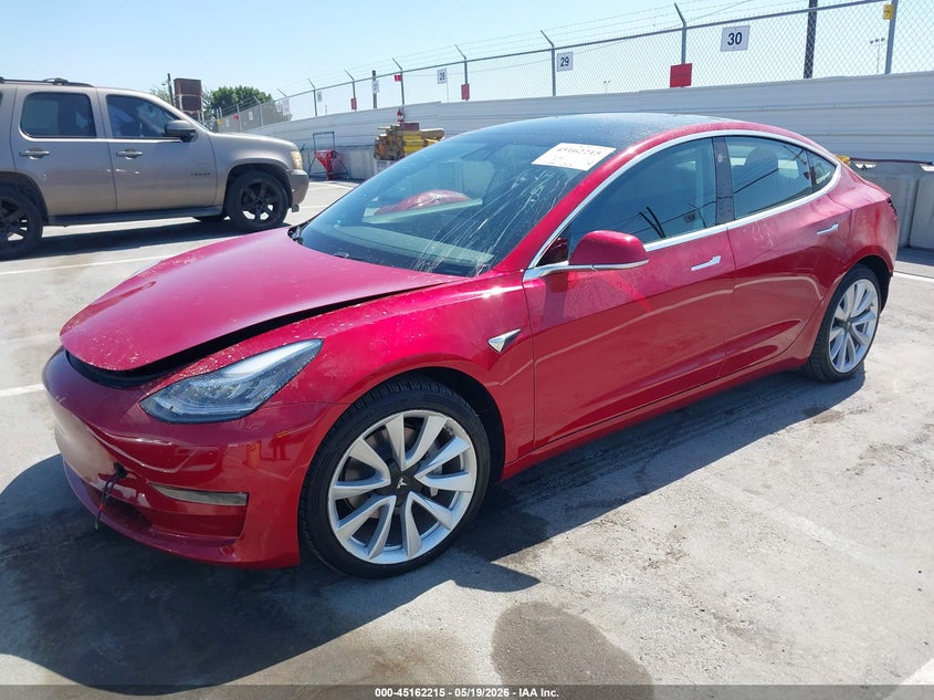 Vin: 5yj3e1eb8kf389862, lot: 45659879, tesla model 3 long range/performance 20192