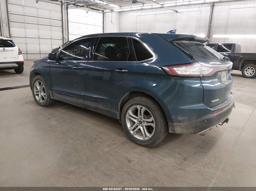 Vin: 2fmpk4k98gbb90260, lot: 45659991, ford edge titanium 20163