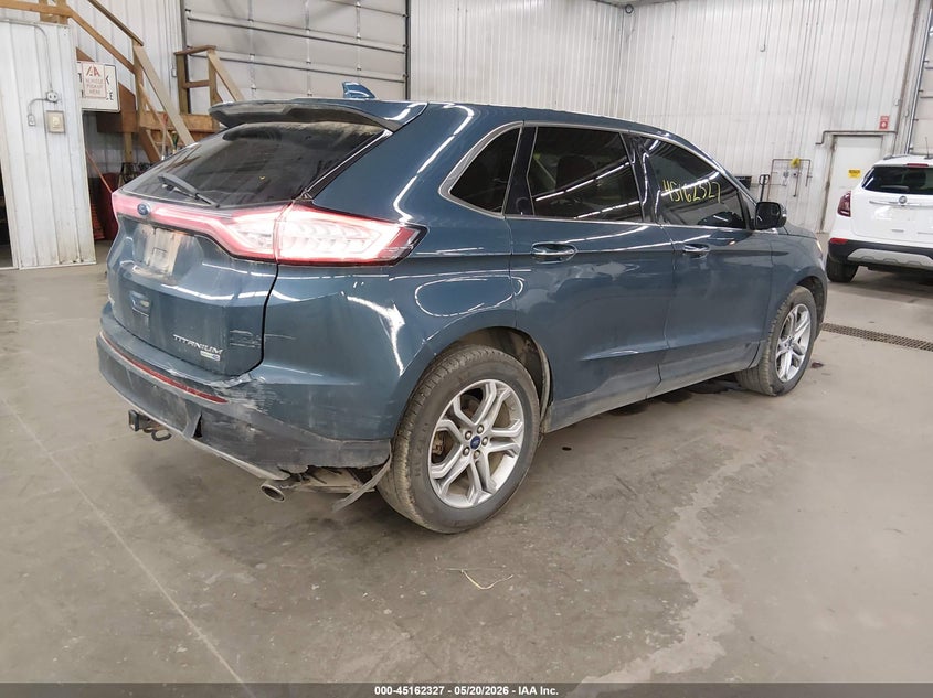 Vin: 2fmpk4k98gbb90260, lot: 45659991, ford edge titanium 20164