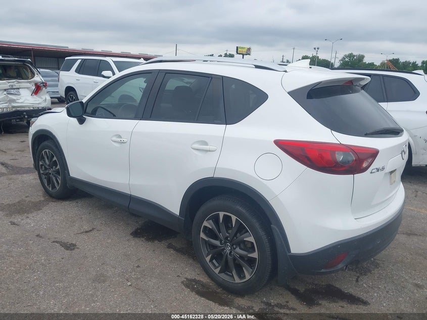 Vin: jm3ke2dy9g0734174, lot: 45659992, mazda cx-5 grand touring 20163