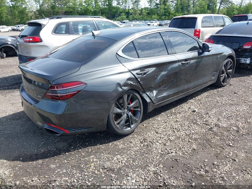 Vin: kmtg54te6pu109114, lot: 45660093, genesis g70 3.3t awd 20234