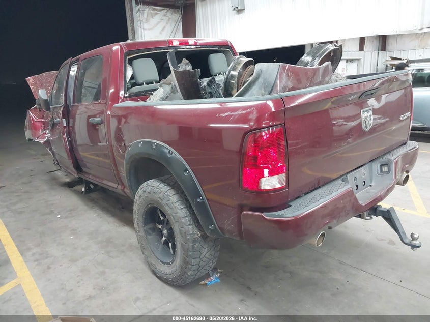 Vin: 1c6rr7kt2hs603018, lot: 45660354, ram 1500 express  4x4 5'7 box 20173