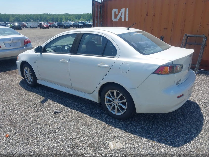 Vin: ja32v2fw7gu011662, lot: 45660788, mitsubishi lancer es 20163