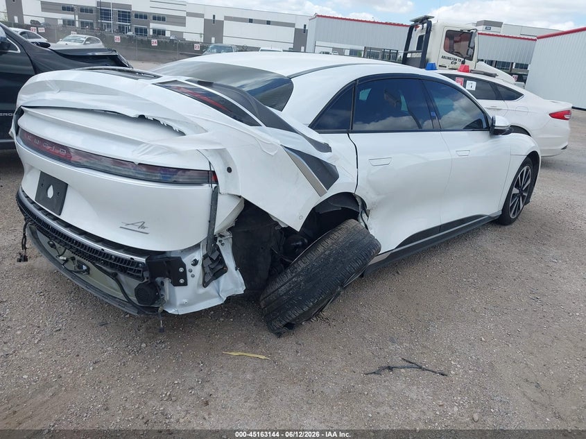 Vin: 50ea1tea9pa005654, lot: 45660808, lucid air touring 20234