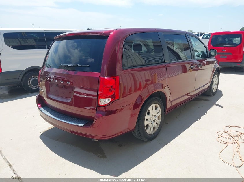 Vin: 2c4rdgbg7lr225296, lot: 45660886, dodge grand caravan se 20204
