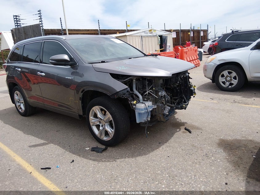 Vin: 5tddcrfh8fs010582, lot: 45661125, toyota highlander hybrid limited platinum v6 2015 img_1