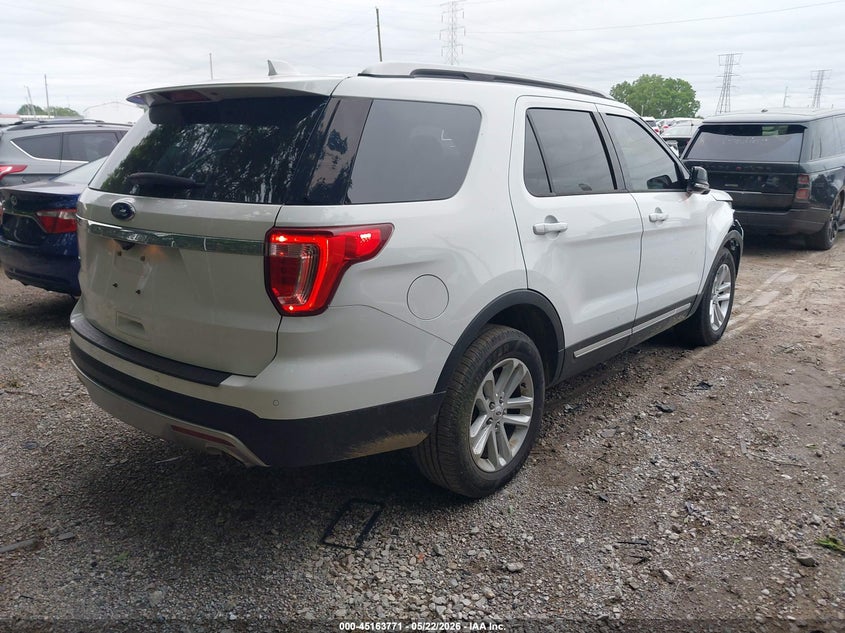 Vin: 1fm5k7d87hgd81613, lot: 45661435, ford explorer xlt 20174