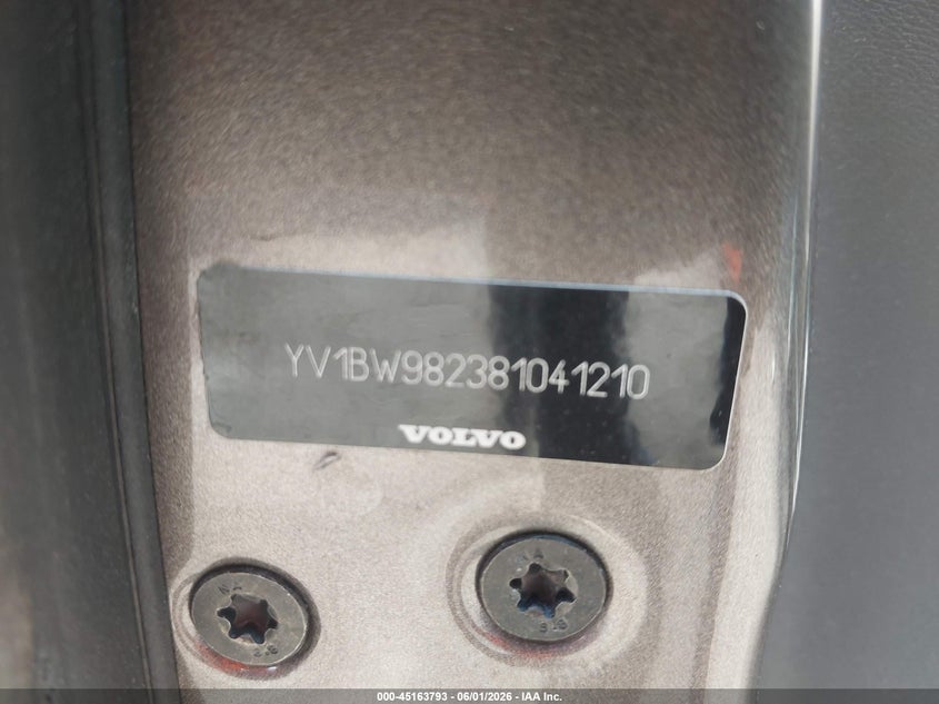 2008 Volvo V70 3.2 VIN: YV1BW982381041210 Lot: 45163793