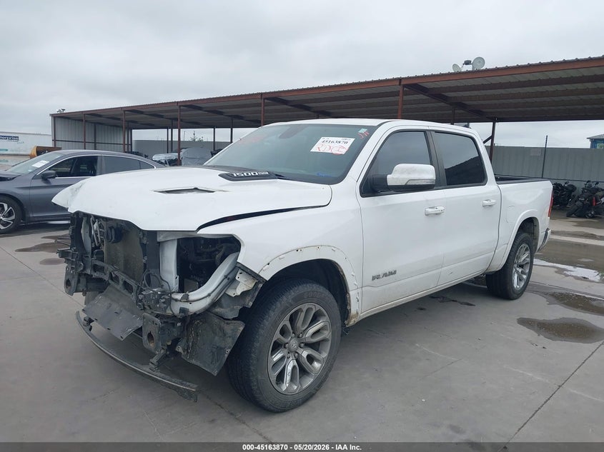 Vin: 1c6rrejt1kn768988, lot: 45661534, ram 1500 laramie  4x2 5'7 box 20192