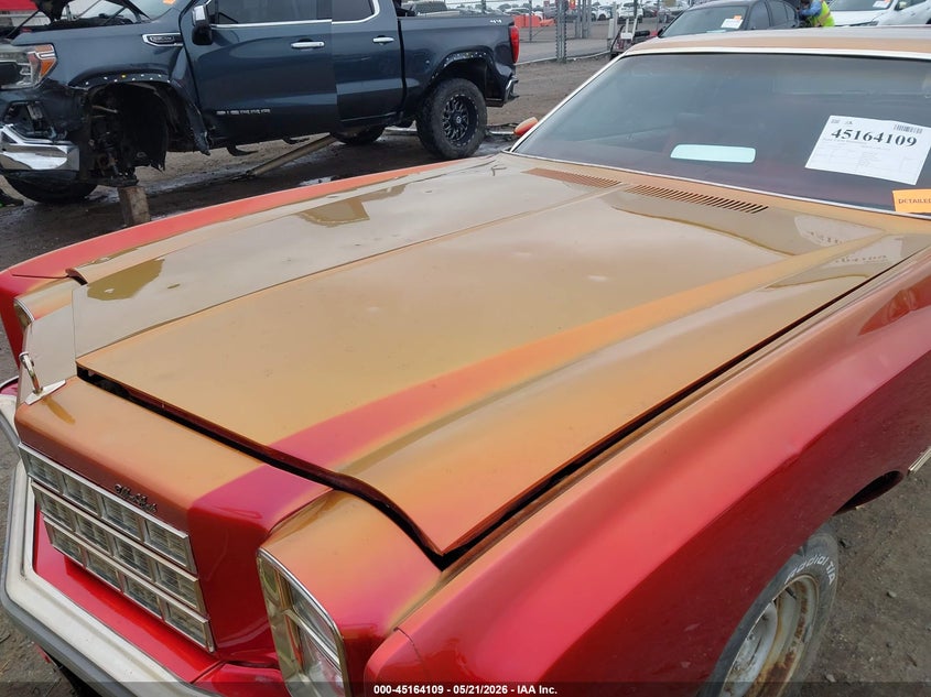 1977 Chevrolet Monte Carlo VIN: 1H57U7R425596 Lot: 45164109