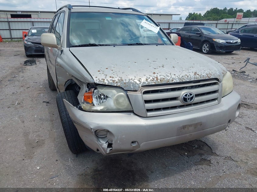 2007 TOYOTA HIGHLANDER SPORT UTILITY VEHICLE 3.3L V-6 DOHC, VVT, 215HP